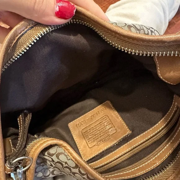 Coach leather Signature Sufflette leather handbag y2k - Picture 2 of 2